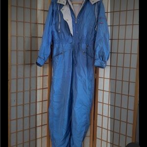 Vintage 90s Bogner Blue Women's Ski Jumpsuit
